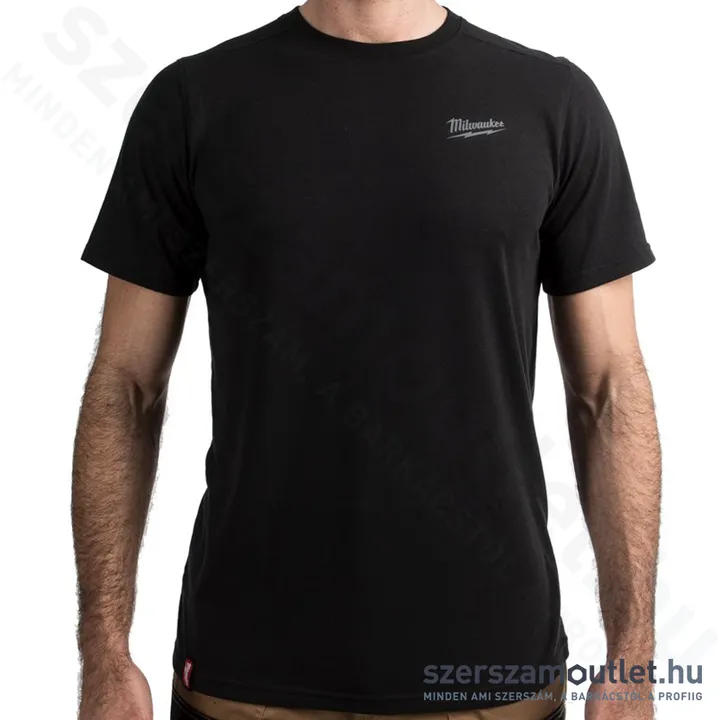 MILWAUKEE HT SS BL L Hibrid rövid ujjú póló FEKETE (L) (4932492965)