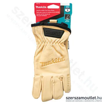 MAKITA munkakesztyű 100% eredeti bőr M (P-84626)
