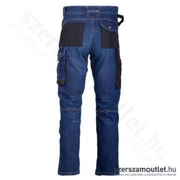 LAHTI PRO Munkavédelmi nadrág, slim-fit farmer (Kék) (L405100)