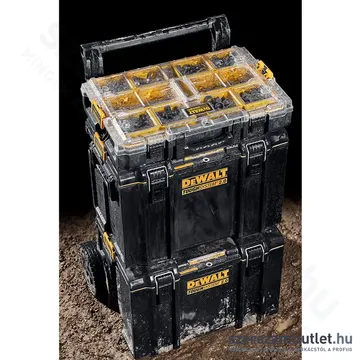 DEWALT TOUGHSYSTEM 2.0 Tároló átlátszó fedelű szortimenter 550x127x370mm (DWST83394-1)