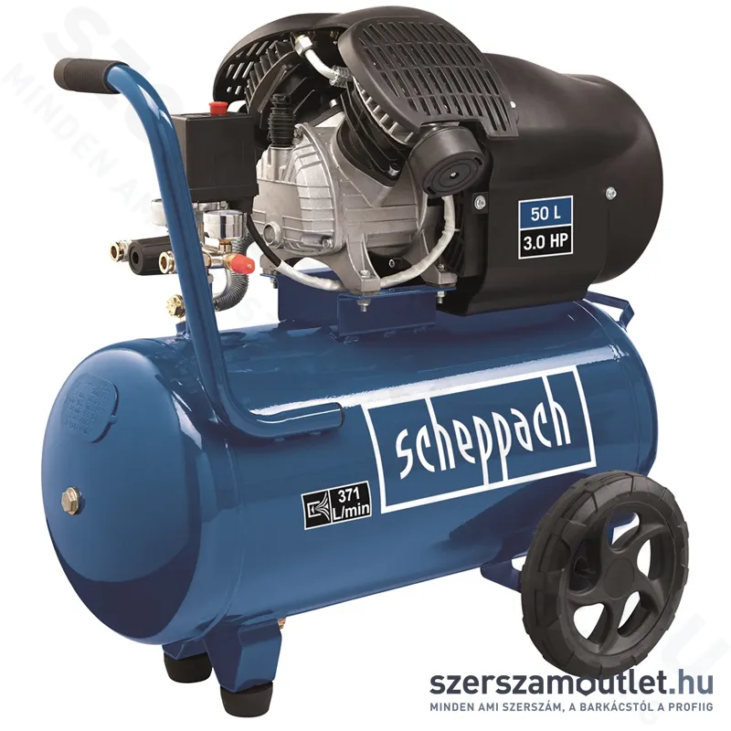 SCHEPPACH HC 53 DC Olajkenésű kéthengeres kompresszor (2200W/50l)