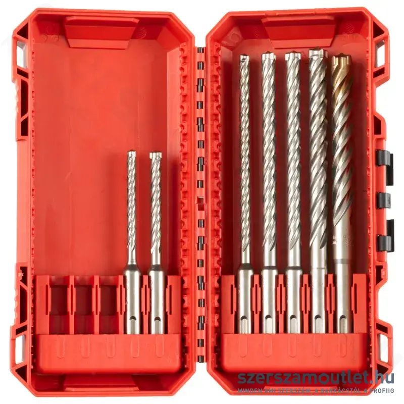 MILWAUKEE MX4 SDS-Plus 4 élű fúrószár készlet 7 részes (5-12mm) (4932492113)