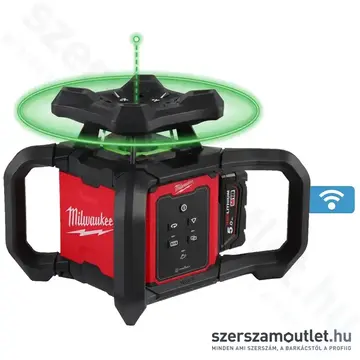 MILWAUKEE M18 RLOHVG300-501C Akkus forgólézer + vevő kofferben (ZÖLD) (1x5,0Ah/18V) (4933493194)