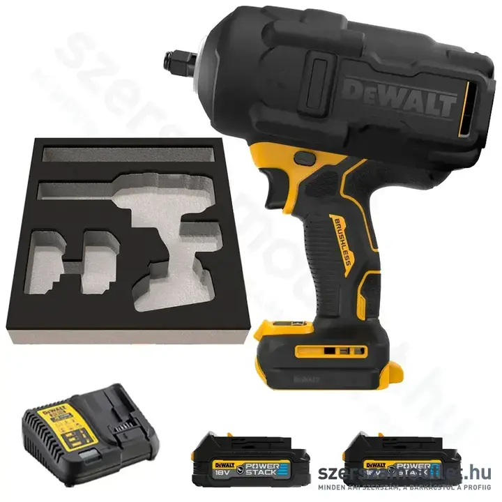 DEWALT DCF961 Akkus szénkefementes ütvecsavarozó (1/2" 1626 Nm) (2x5,0Ah/18V Powerstack™)