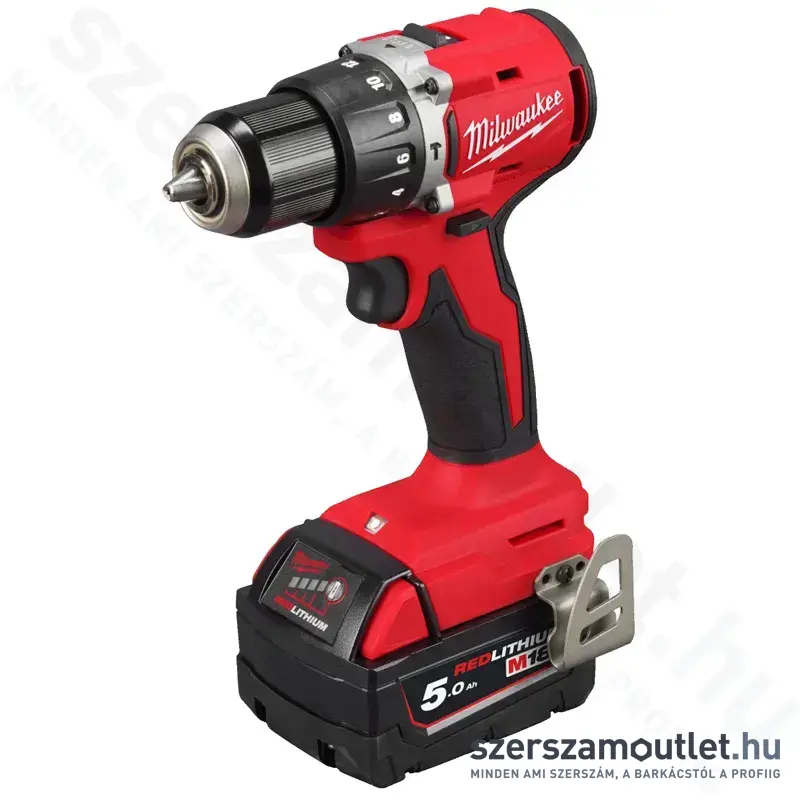 MILWAUKEE M18 BLPDRC-502C Akkus ütvefúró-csavarozó kofferben (2x5,0Ah/18V) (4933492826)