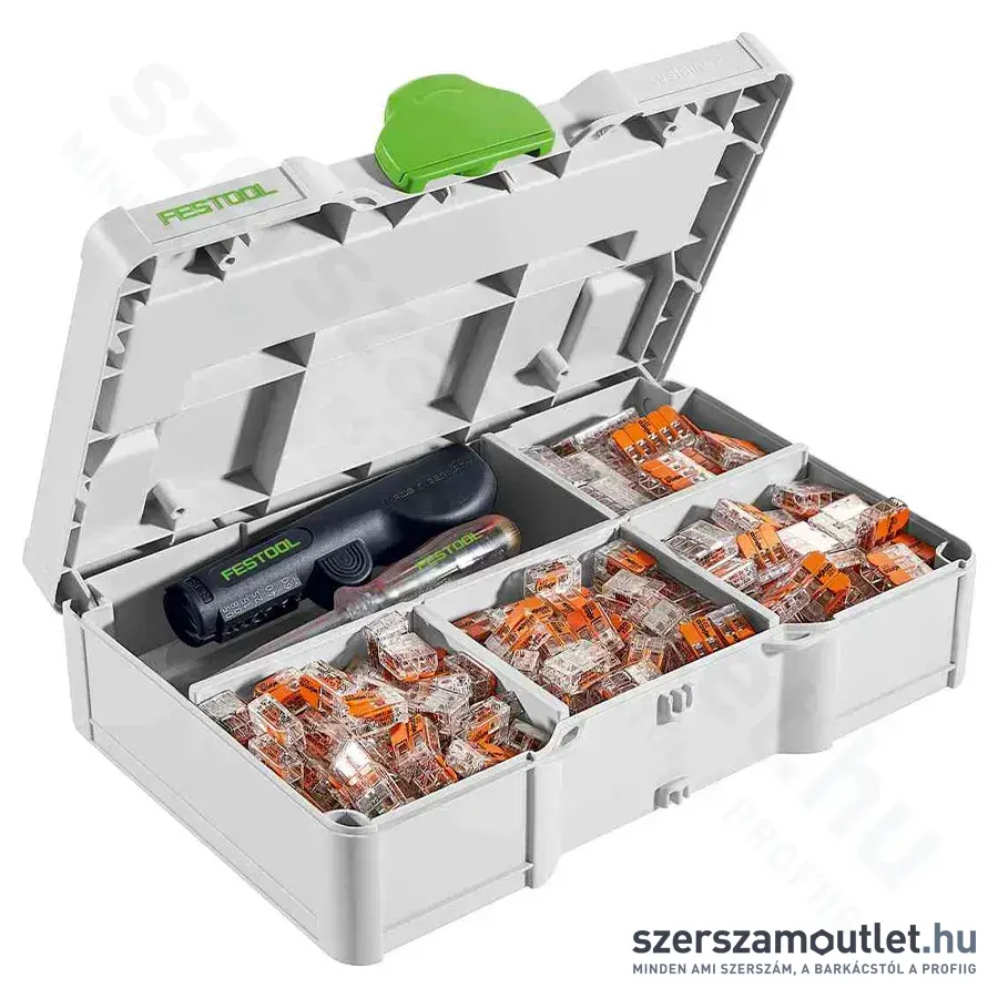 FESTOOL SYS3 S 76-WAGO-Set WAGO vezetékösszekötő készlet (175 részes)