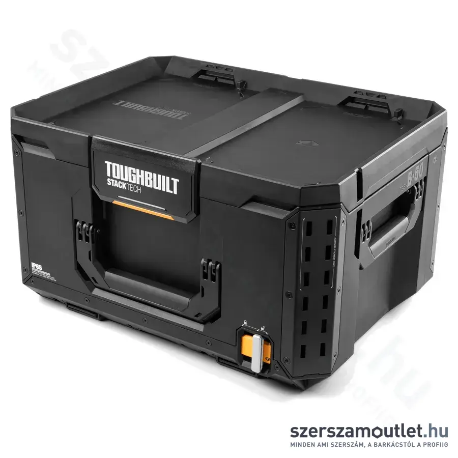 TOUGHBUILT B1-B-50 StackTech Nagy szerszámosláda 53,3x40,6x29,7cm (TB-B1-B-50)