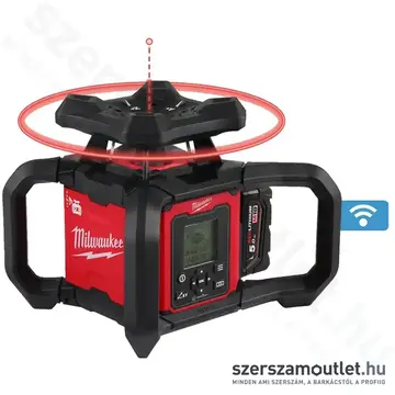 MILWAUKEE M18 RLOHV1200-501C Akkus forgólézer + vevő kofferben (PIROS) (1x5,0Ah/18V) (4933493204)