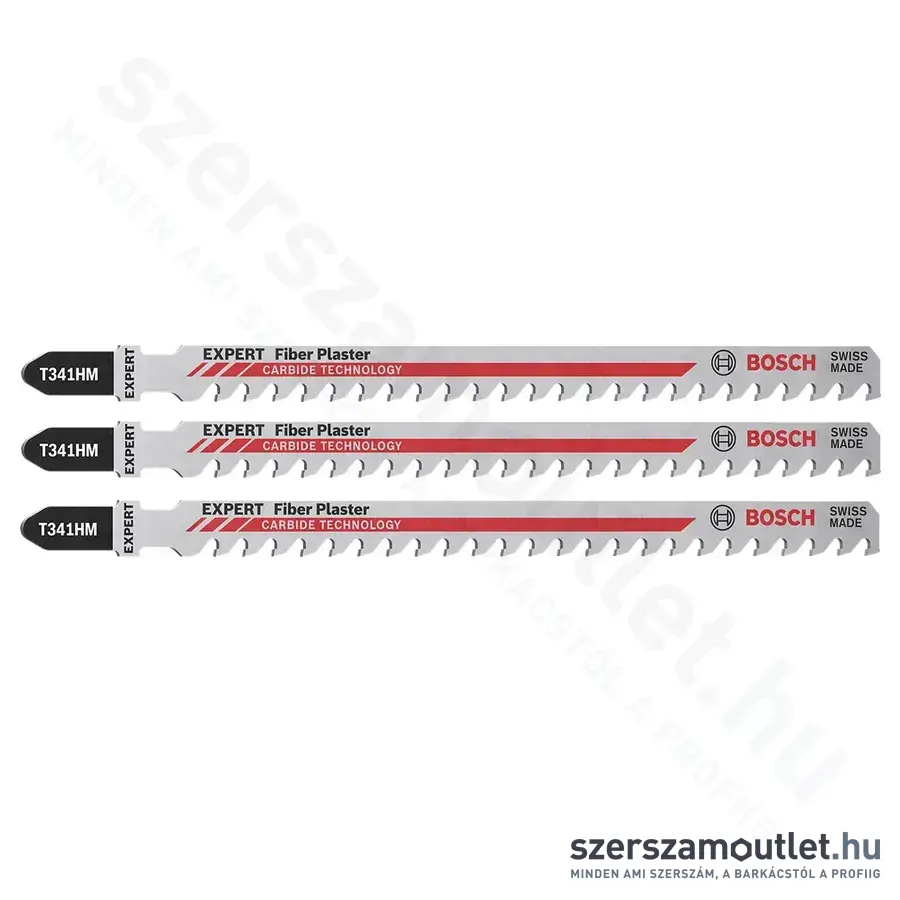 BOSCH EXPERT T 341 HM Fiber Plaster keményfém fogazású szúrófűrészlap 132/4,3mm (3db/csomag)