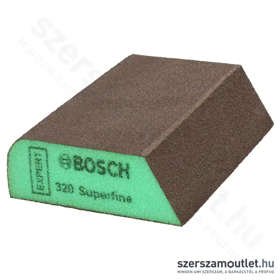 BOSCH Csiszolószivacs superfine, P320, 69x97x26mm (Zöld) (2608621923)