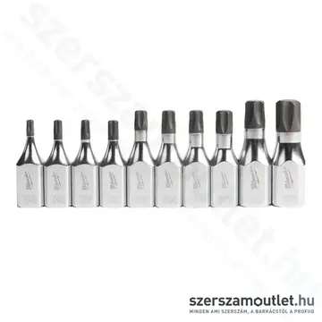 MILWAUKEE Torx-bit dugókulcs készlet 10 részes 3/8" (T20-T60) (4932480564)
