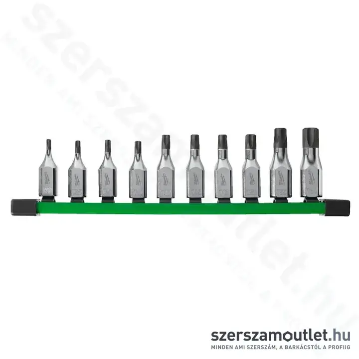 MILWAUKEE Torx-bit dugókulcs készlet 10 részes 3/8" (T20-T60) (4932480564)