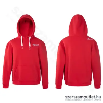 MILWAUKEE márkajelzésű Kapucnis pulóver 2XL-es (Piros) (BI0000926-2XL)