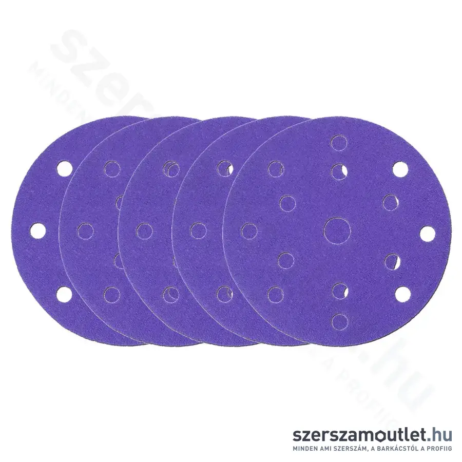 DEDRA Csiszolókorong tépőzáras, P400, 150mm (5db/csomag) (DED79829A)