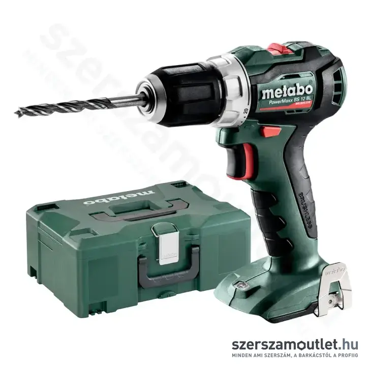 METABO PowerMaxx BS 12 BL Akkus szénkefementes fúrócsavarozó 12V + MetaLoc koffer