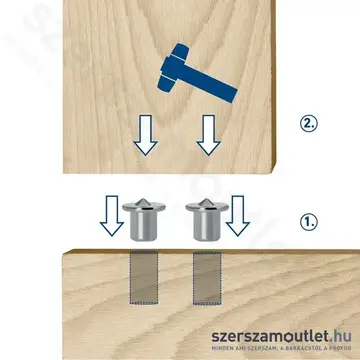 EXTOL Fatipliző sablon készlet 44 részes (6/8/10mm) (901803)