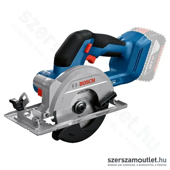BOSCH GKS 18V-51 Akkus szénkefementes körfűrész 140mm (Akku és töltő nélkül)