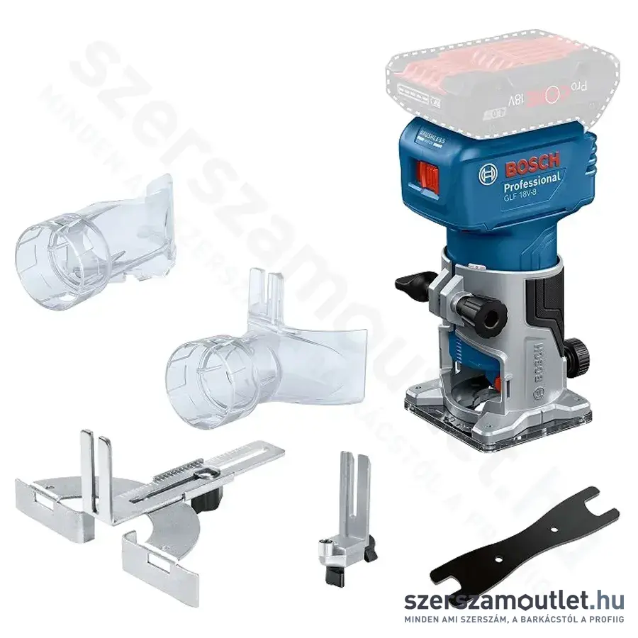 BOSCH GLF 18V-8 Professional Akkus szénkefementes felsőmaró 1/4