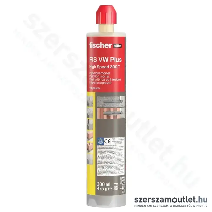 FISCHER FIS VW Plus 300 T Injektáló ragasztó 300ml (563293FIS)
