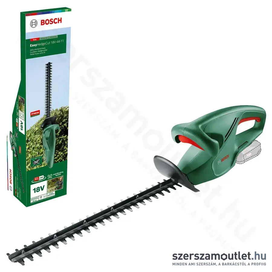 BOSCH EasyHedgeCut 18V-44-11 Akkus sövénynyíró 44cm, 18V (Akku és töltő nélkül) (0600849H06)
