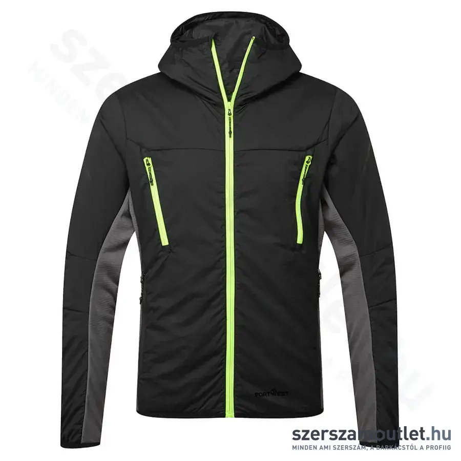 PORTWEST EV470 Szigetelt hibrid dzseki (Fekete) (EV470BKR)