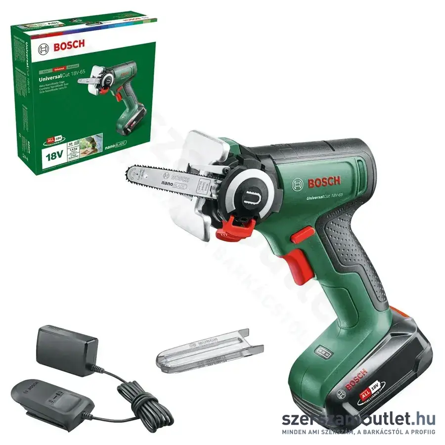 BOSCH UniversalCut 18V-65 Akkus NanoBlade fűrész 18V (2,5Ah akku és töltő) (06033D5202)