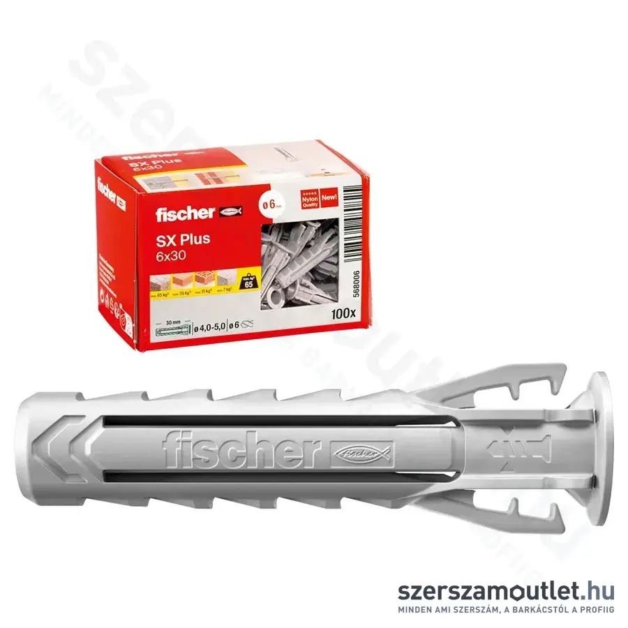 FISCHER SX Plus Dübel 6x30mm (100db/doboz) (568006FIS)