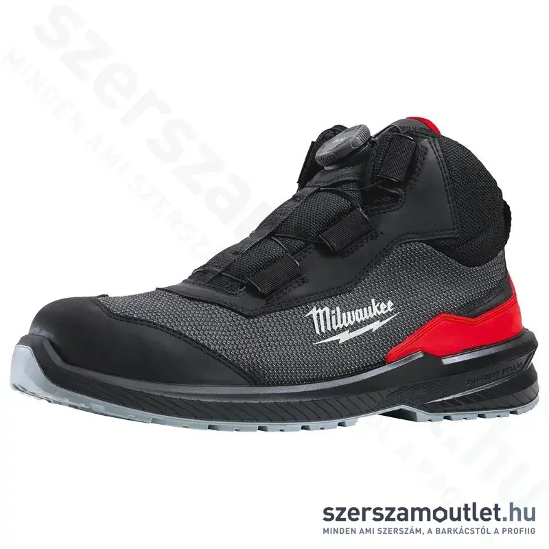 MILWAUKEE FLEXTRED S1PS Munkavédelmi magasszárú cipő BOA fűzővel 43-as (B1M110133)