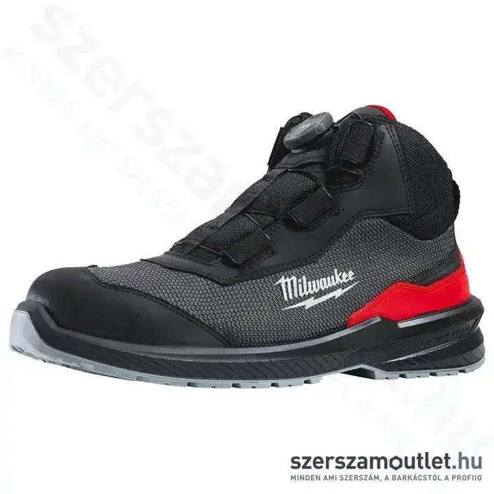MILWAUKEE FLEXTRED S1PS Munkavédelmi magasszárú cipő BOA fűzővel 43-as (B1M110133)
