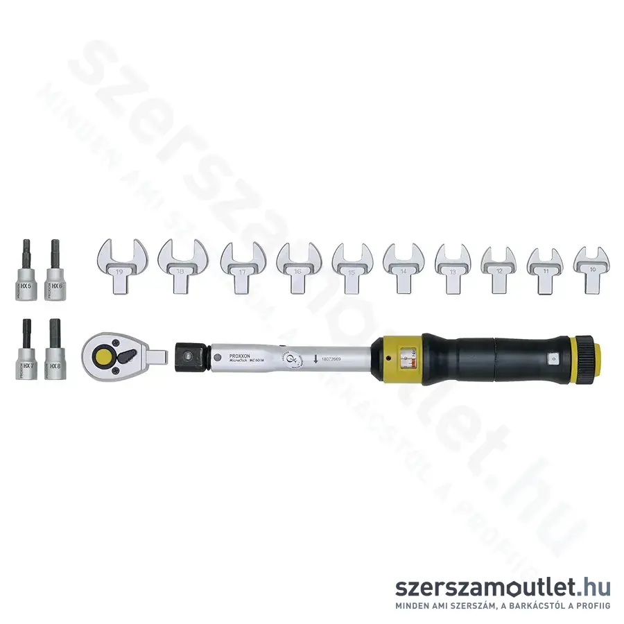 PROXXON MicroClick Irányváltós, racsnis nyomatékkulcs MC 60-Multi, 12-60Nm, 3/8