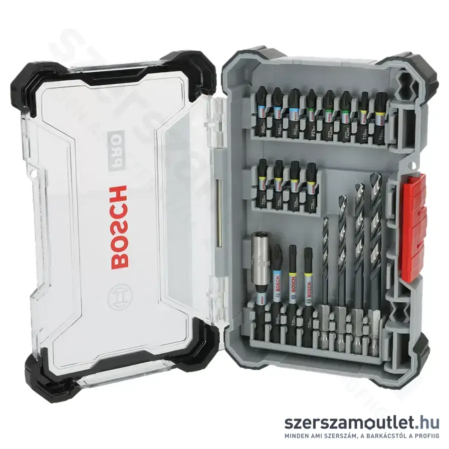 BOSCH PRO Impact Csavarbitkészlet + fúrószár készlet fémhez 3-6mm, 20db-os