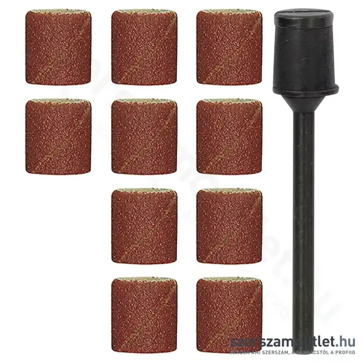 PROXXON Csiszolószalag rögzítőfejjel, hengeres, P150, 10mm (10db/csomag)