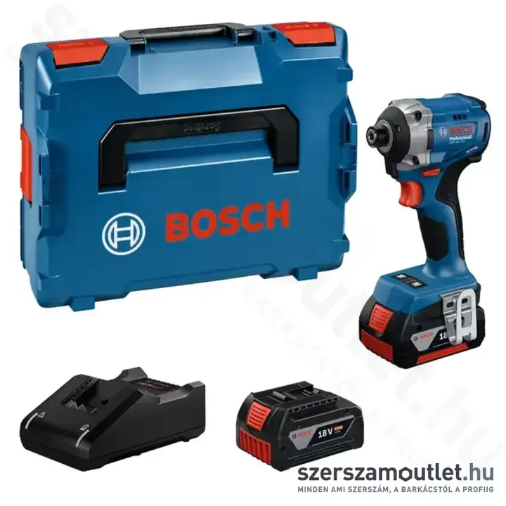 BOSCH GDR 18V-215 Akkus ütvecsavarozó L-Boxxban (215Nm 1/4") (2x4,0Ah/18V)