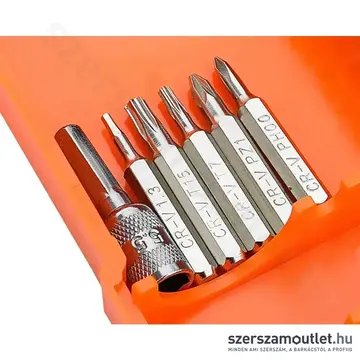 NEO TOOLS Műszerész, precíziós bitkészlet nyéllel és hosszabbító szárakkal, 45db-os