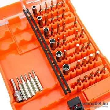 NEO TOOLS Műszerész, precíziós bitkészlet nyéllel és hosszabbító szárakkal, 45db-os
