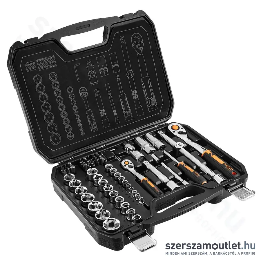 NEO TOOLS Dugókulcs -és bitkészlet 1/4