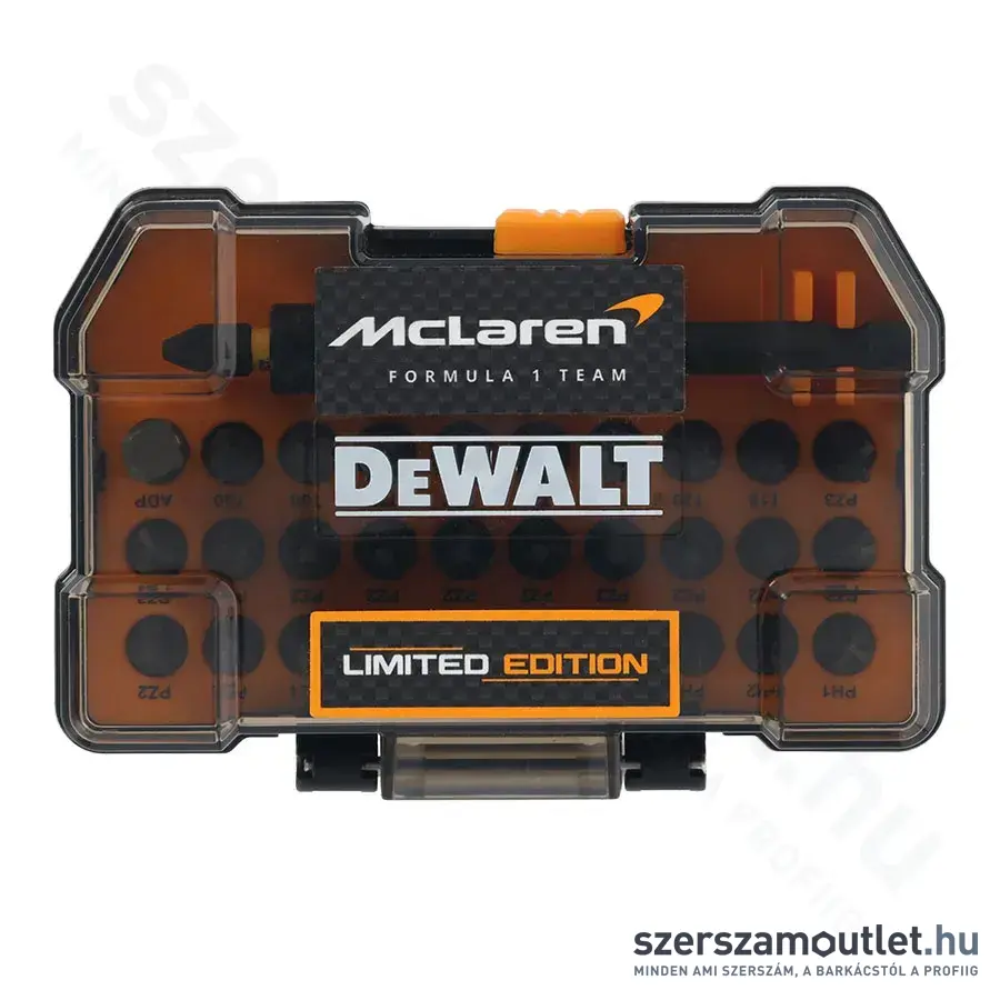 DEWALT x MCLAREN DT70900T-QZ 32 RÉSZES BITHEGY KÉSZLET + Impact Ready bittartó