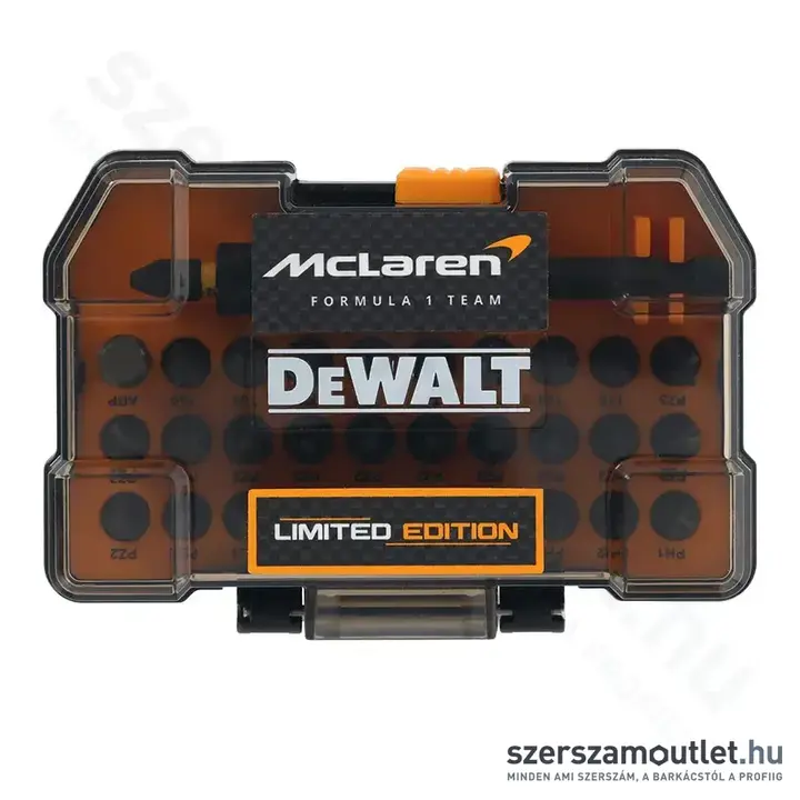 DEWALT x MCLAREN DT70900T-QZ 32 RÉSZES BITHEGY KÉSZLET + Impact Ready bittartó