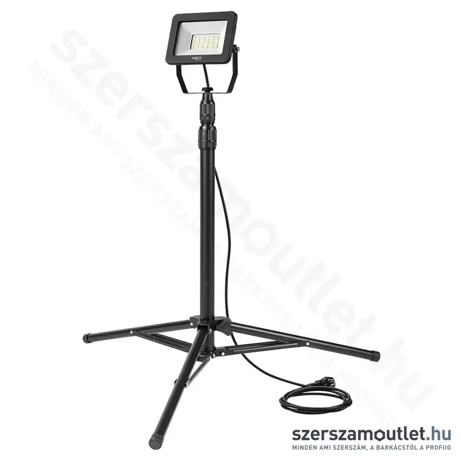 NEO TOOLS Reflektor teleszkópos állvánnyal, SMD-led, 4500lm, 6500K, IP65, 1,8m, 50W/230V