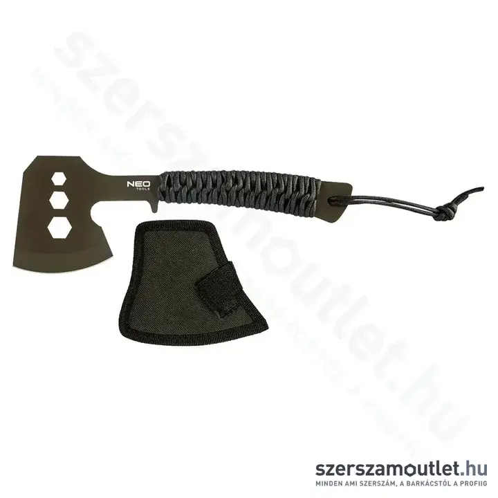 NEO TOOLS Multifunkciós balta, rozsdamentes acél, Paracord markolat, csavarkulcs funkció, 260mm