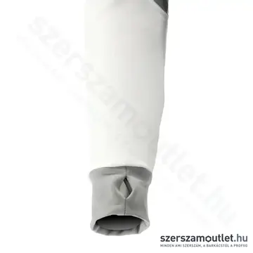 YATO Polár pulóver, kapucnis, cipzáras, S-es (Fehér/Szürke)