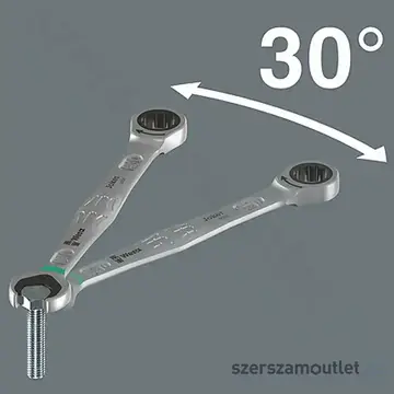 WERA 6001 JOKER Racsnis csillag-villáskulcs, irányváltós, 19mm
