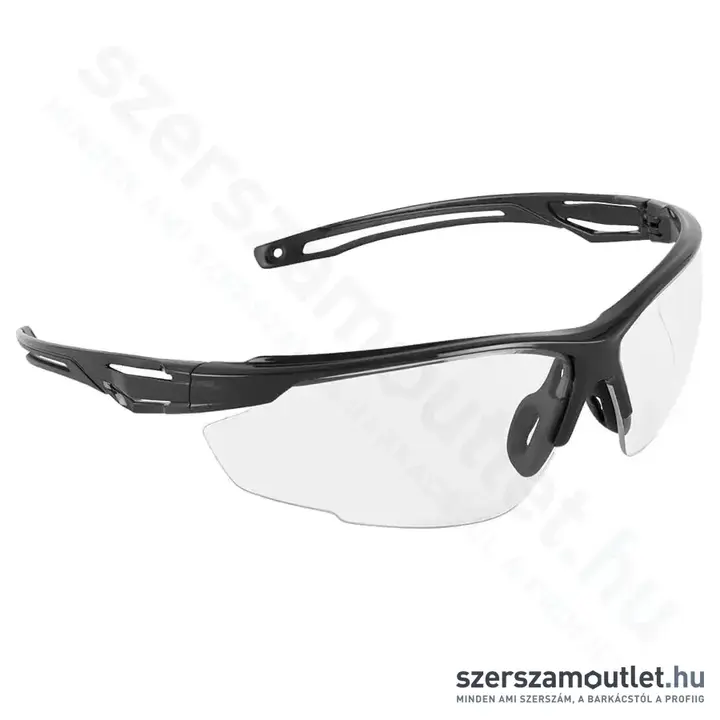 PORTWEST PS36 Anthracite KN Védőszemüveg (Víztiszta)