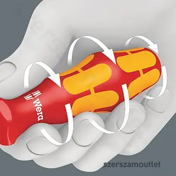 WERA 165 IS PZ/S VDE Szigetelt csavarhúzó vékony szárral PZ/S1x80mm