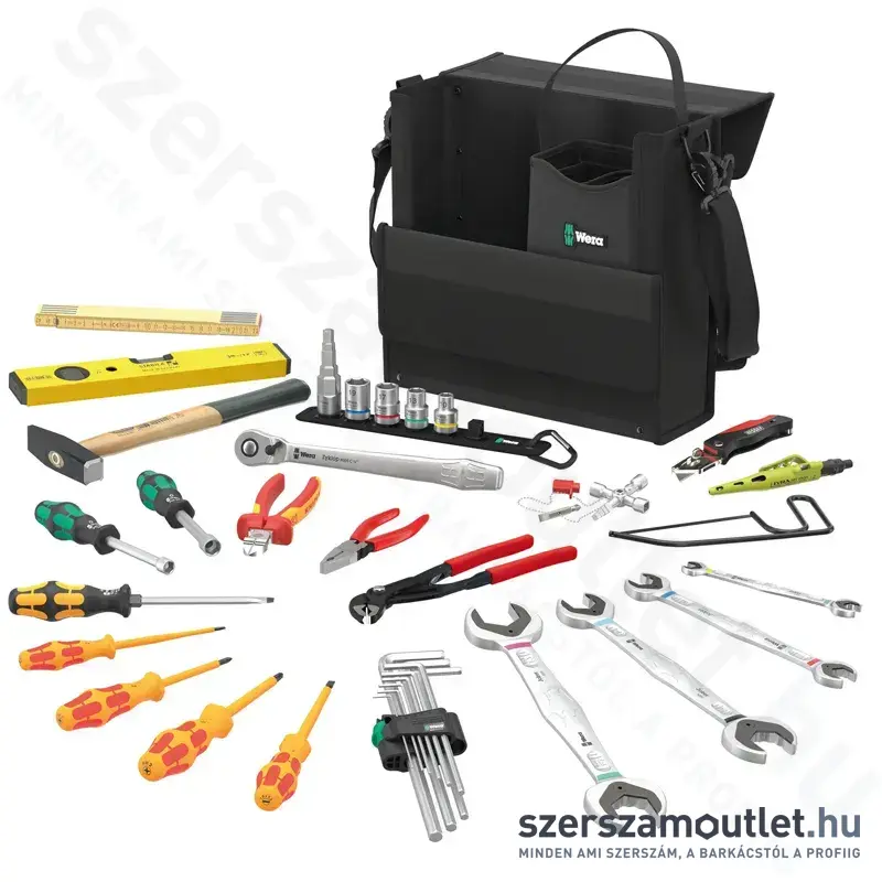 WERA 2GO SHK1 Szerszám készlet vízvezeték, fűtés és klíma szereléshez 36 részes