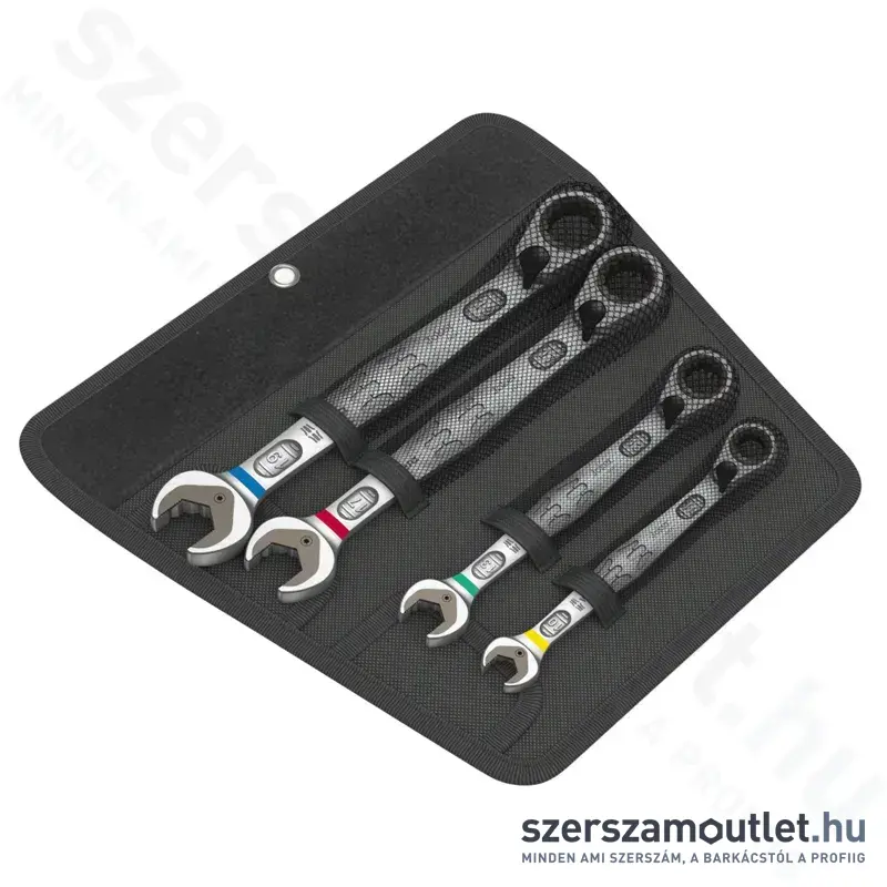 WERA 6001 JOKER Racsnis csillag-villáskulcs készlet, irányváltós, 4 részes (10-19mm)