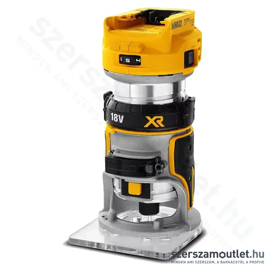 DEWALT DCW600N Akkus felsőmaró 36mm, 6-8mm, 18V (Akku és töltő nélkül!)