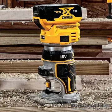 DEWALT DCW600N Akkus felsőmaró 36mm, 6-8mm, 18V (Akku és töltő nélkül!)