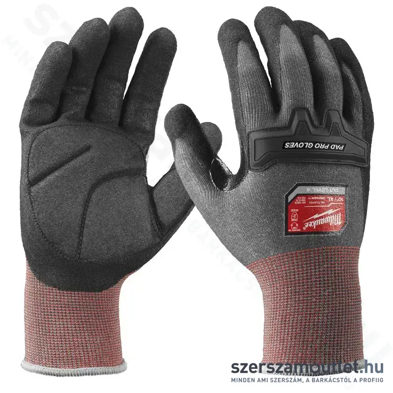 MILWAUKEE PAD PRO Vágásbiztos kesztyű (4/D vágási szint) XL/10