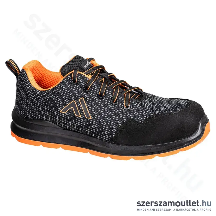 PORTWEST FC72 Kompozit trainer S3S SR FO Munkavédelmi cipő 45-ös (Fekete/Narancs)